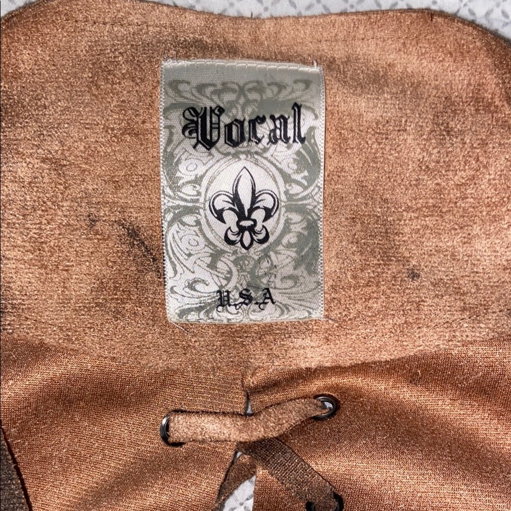 Vocal Brown and Black Ombre Vest - Picture 2 of 5